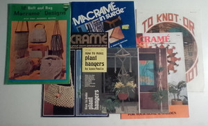 Vintage 1970's Macrame LeafletsBooks How to Make You Choose Free Shipping