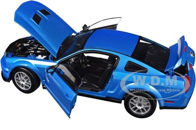 2007 FORD SHELBY GT500 WINDVEIL BLUE 1/18 DIECAST MODEL CAR BY
