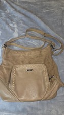 Borsa a mano David Jones Paris in ecopelle con zip fodera astratta