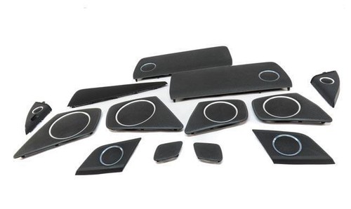 2011 AUDI A4 (B8 8K) DOOR DASH DECK SPEAKER GRILLE SET (BANG & OLUFSEN - BLACK) - Picture 2 of 15