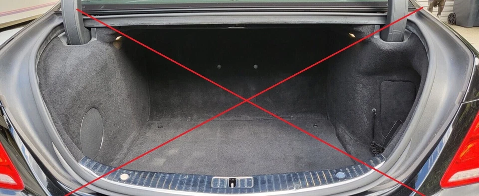 Alfombrilla bandeja piso revestimiento maletero trasero carga para MERCEDES-BENZ CLASE S 2014-2020 nueva Foto 3 de 4