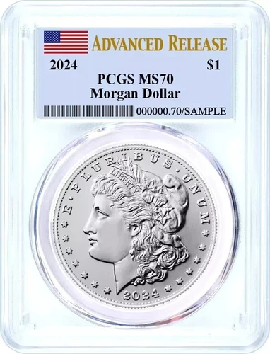 2024 Morgan Silver Dollar $1 PCGS MS70 Advanced Release #695