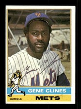 1976 Topps #417 Gene Clines HAND SIGNED AUTO