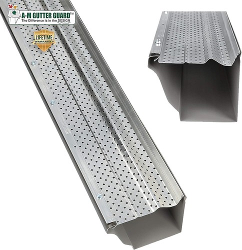 Premium Aluminum Gutter Guard - 6 Inch, Rust Proof, 13 Piece Set Made in USA - Picture 3 of 11
