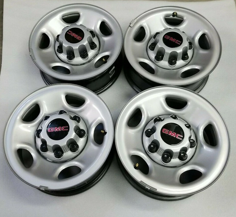03-18 GMC Savanna 2500/3500 01-10 GMC Sierra 2500/3500 16" OE gris ruedas de acero Foto 2 de 4