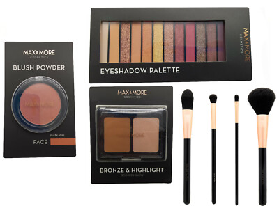 Makeup Schminke Set Highlighter Gesicht Blush Puder Lidschatten Blend Pinsel 