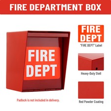 For 1 Fire Department Lock Box with Pad Lock ...