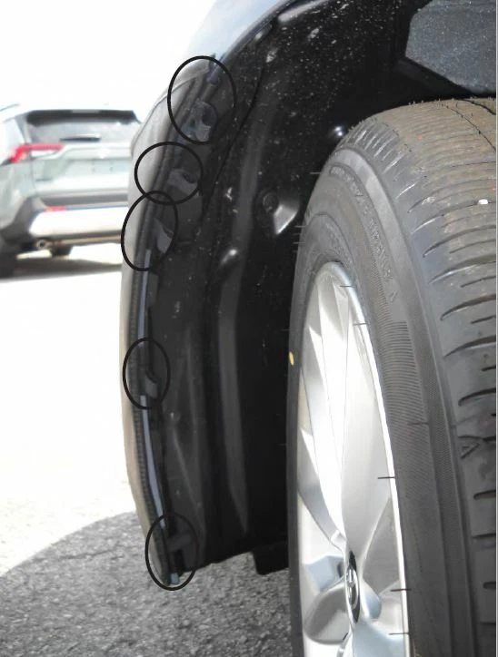 Lebra 前端面罩保护套 胸罩 适合 2020 - 2025 丰田 COROLLA L 、LE 、XLE SEDAN — 第 2/4 张图片