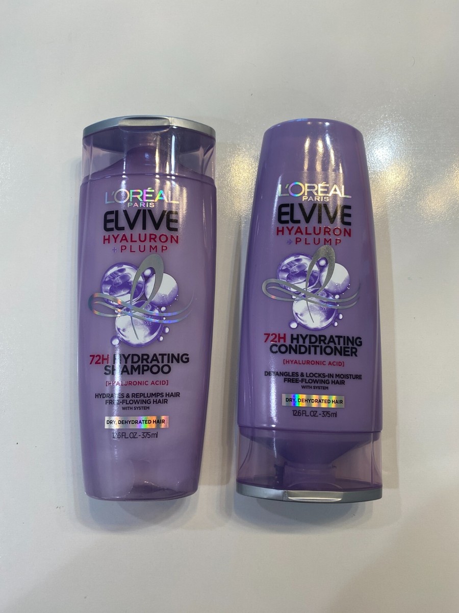 Loreal Elvive Hyaluron + Pump Shampoo and Conditioner Bundle Lot