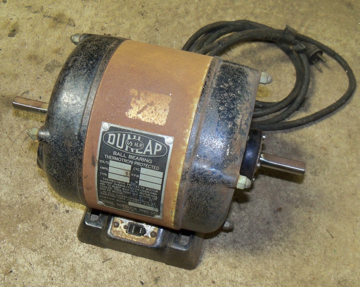 Dunlap Craftsman Jointer Planer 115.5454 1 3 HP Utility Motor 1 2