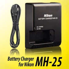MH-25 MH25 BATTERY CHARGER FOR NIKON EN-EL15 V1 D600 D610 D7100 D810 D7000 D800E