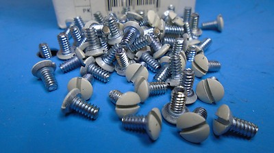 Made in U.S.A., (100) 1/4'' Wallplate Cover Screws 6-32 Thread Oval Head 509-LA