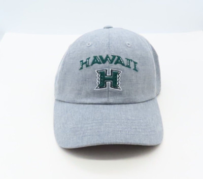 Casquette NCAA Hawaii Warriors – Gris Réglable – Courbe Visière (adulte Homme)