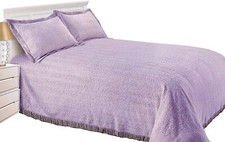 Candlewick Bedspread Traditional Bed Throw in 8 Colours Pillowshams Available