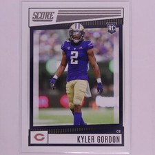 2022 Score Football NFL Kyler Gordon RC #349 Bears