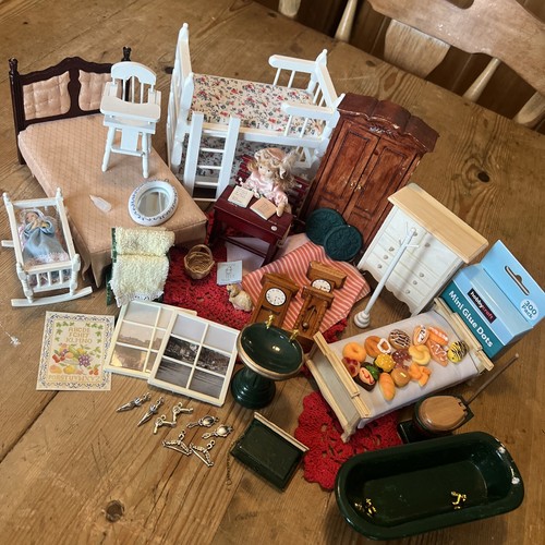Dolls House Mixed Bundle Job Lot Bed Cot Accessories eBay
