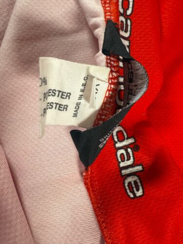 Cannondale Red/Grey/White Cycling Jersey Top size XXL 3/4 Zip Back Pocket - Picture 10 of 11