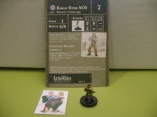  Axis  Allies Miniatures 1939-1945 Eagle-Eyed NCO with card 9/60 