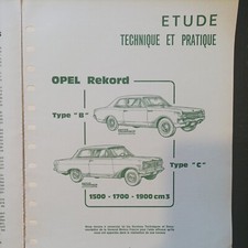 Revue Technique Opel Rekord 1700 1500 1900 B C RTA evo ID19 Citroen opel kadett