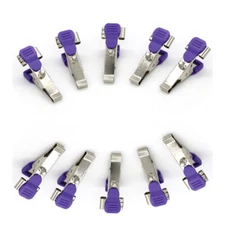 10pc Veterinary/Pet ECG/EKG Alligator electrode Clip , universal Connection Snap