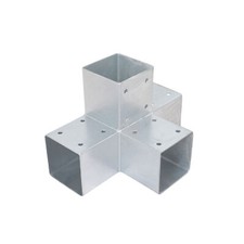 Holzverbinder T-Modell doppelte Verlängerung 70x70 mm Balken verzinkt