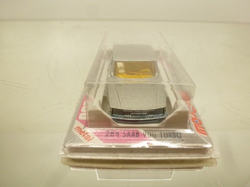 MAJORETTE 284 SAAB 900 TURBO - SILVER 3inch - GOOD IN BLISTER - 240 - Picture 2 of 6