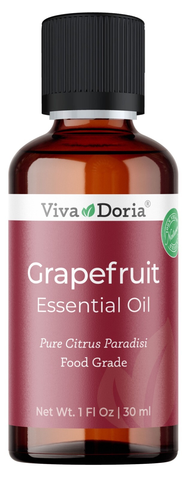 Viva Doria Pure Grapefruit Essential Oil, Food Grade, 1 Fl o