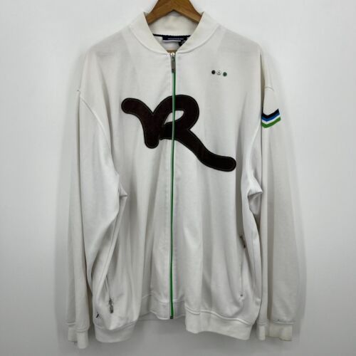 Rocawear Track Jacket Men's 3XL White Full Zip Logo Polyester Blend Y2K Vintage - Picture 1 of 10