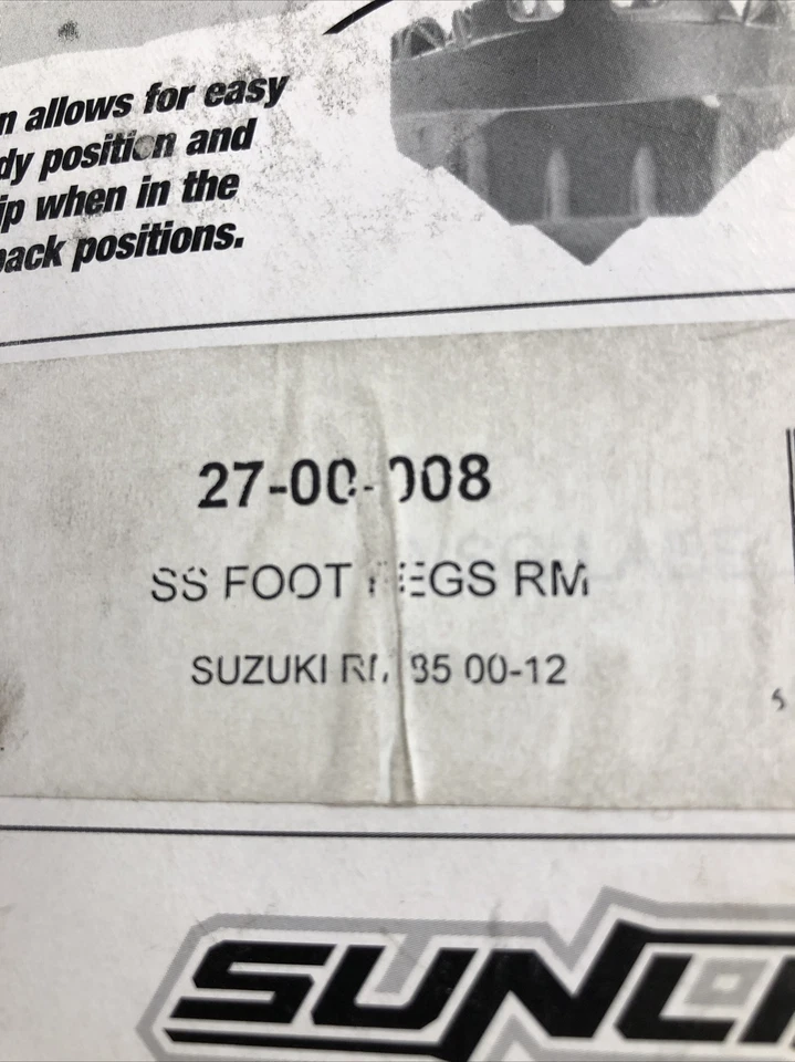 estriberas Sunline para Suzuki Rm 85 Foto 2 de 2