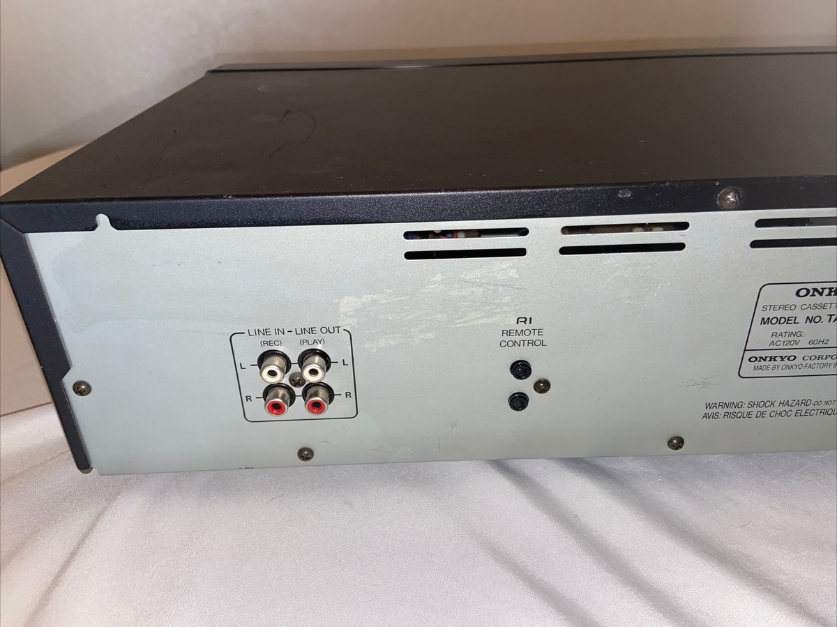 ONKYO TA-RW414 Dual Stereo Cassette Tape Deck Player ONKYO TA-RW414 Dual Stereo Cassette Tape Deck Player