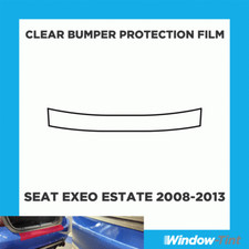 Für SEAT Exeo Estate 08-13 Hintere Stoßstange Klare Kratzer Lackschutzfolie