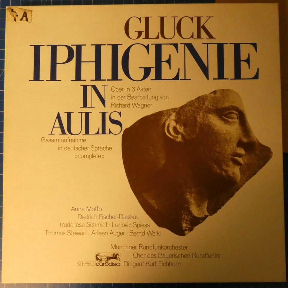 Gluck Iphigenie in Aulis Moffo Fischer Dieskau Kurt Eichhorn 86271XGR LP681