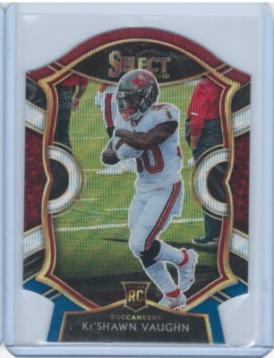 2020 Panini Select 73 Tri-Color Prizm Die Cut Ke'Shawn Vaughn