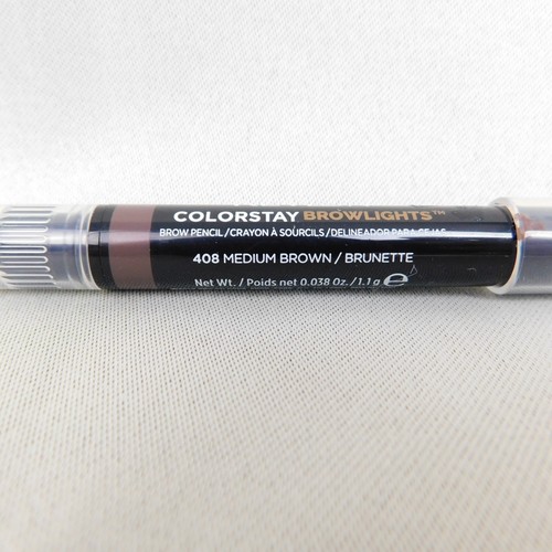 Revlon Colorstay Browlights Brow Pencil - 408 Medium Brown #9248 - Picture 3 of 6