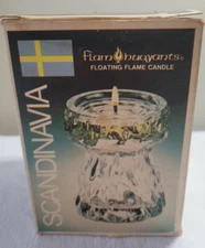 Vintage 1977 Flam Buoyants  Floating Flame Candle - SCANDINAVIA Model # 212 NIB