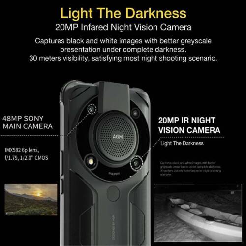 AGM G1 Glory Outdoor Robustes Smartphone 8GB+256GB Ohne Vertrag Handy 5G Phones - Bild 5 von 11