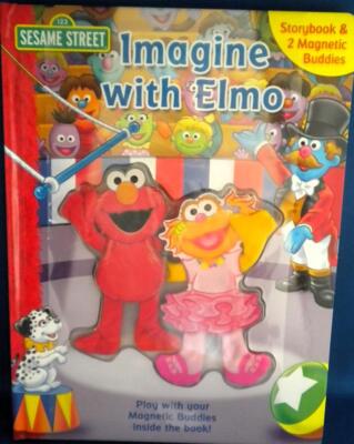 Sesame Street Elmo Zoe Imagine Magnetic Buddies & Story Book New