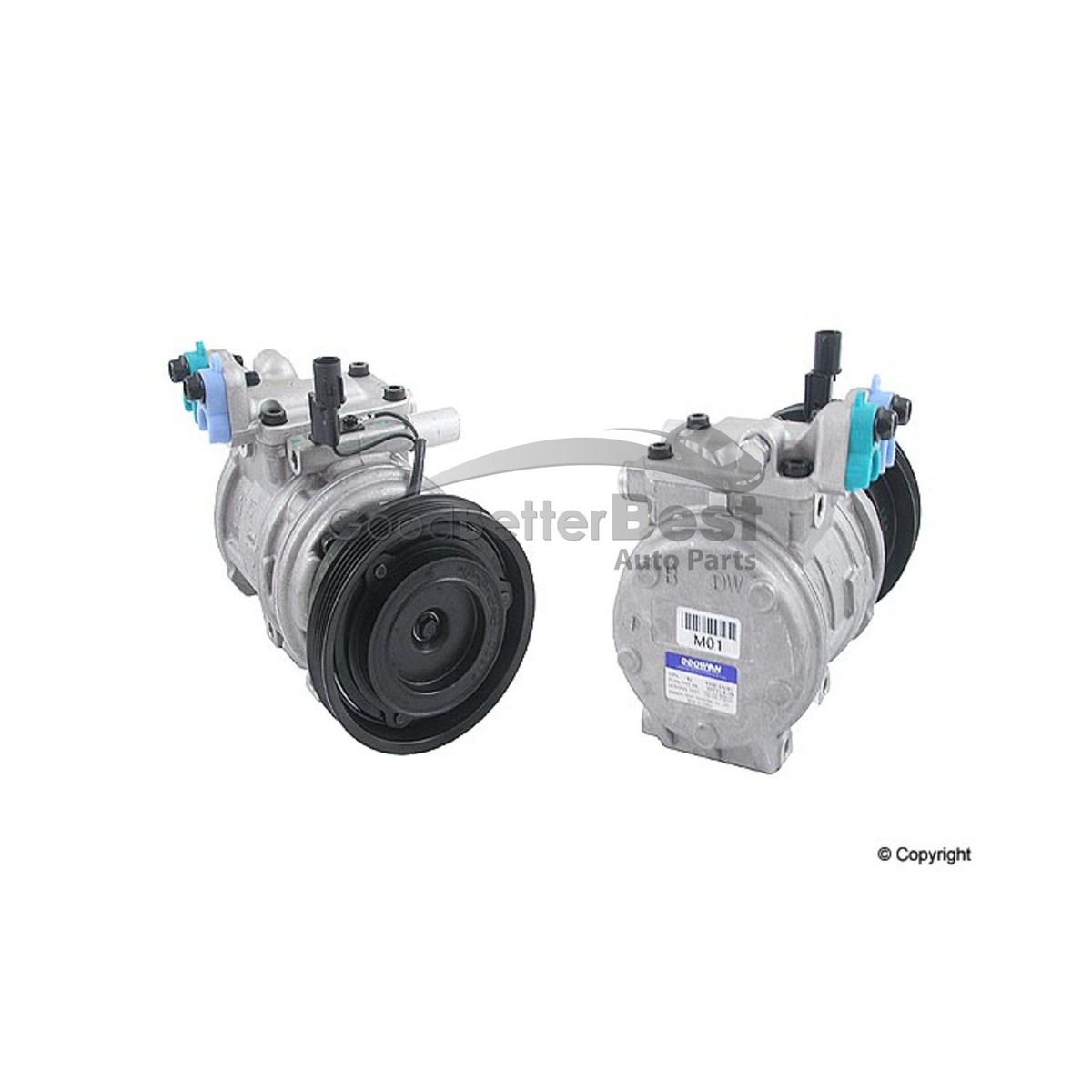 One New Doowon A/C Compressor HK2504OE 977012D700 for Hyundai for