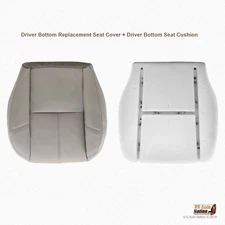 2007 2008 2009 2010 Silverado Driver Bottom Leather Cover AND Foam Cushion GRAY