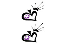 QOS Temporary Tattoo Waterproof Set of 2 Tattoos Queen of Spades Black Bull BBC