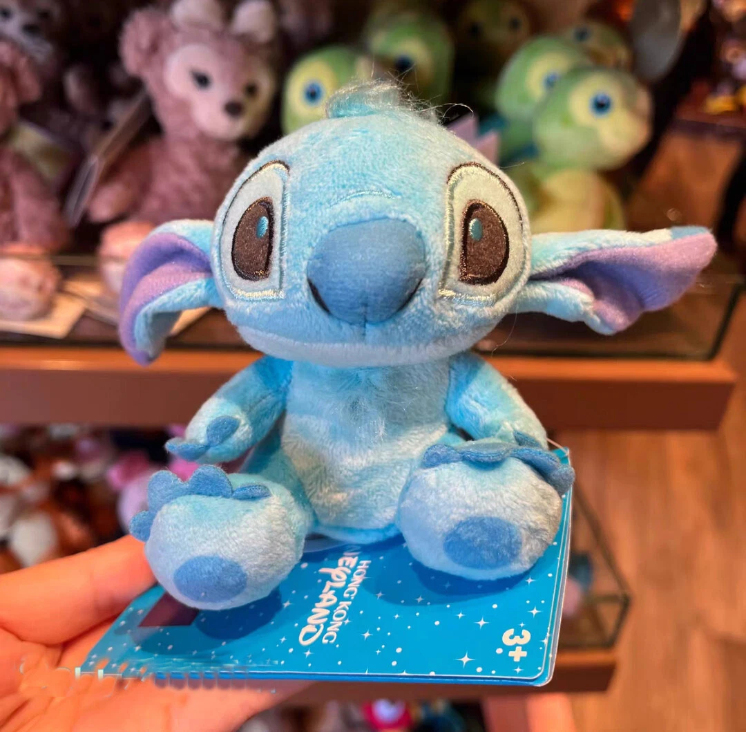 Authentic Hong Kong Disney Stitch Shoulder Pal Magnet Plush toy 12cm
