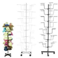 7-Tier Rotating Hat Display Rack Cowboy Baseball Hat RACK Stand 35 Hats Organize
