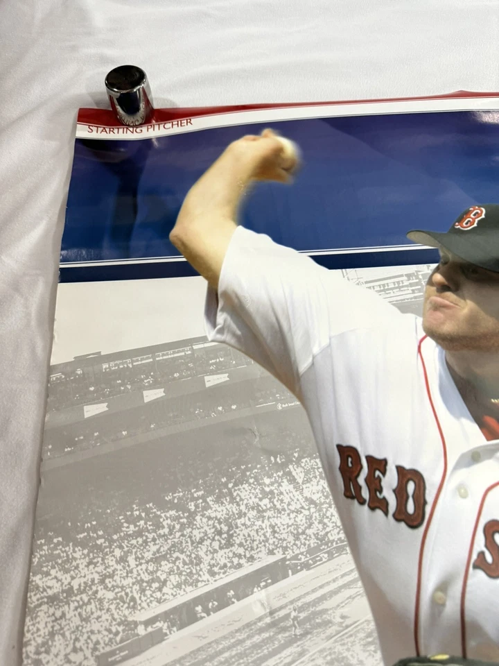 Boston Red Sox 2004 WORLD SERIES 22.25x34” Baseball POSTER Curt Schilling MLB - Image 3 of 3