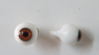 Yeux Pour Poupée Ancienne - 22mm - Noisette (Hazel) - Soufflés à La Bouche - Mouth Blown