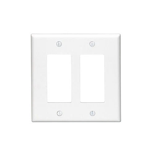 Leviton PJ262-W 2-Gang Decora Wall Plate Device Mount White