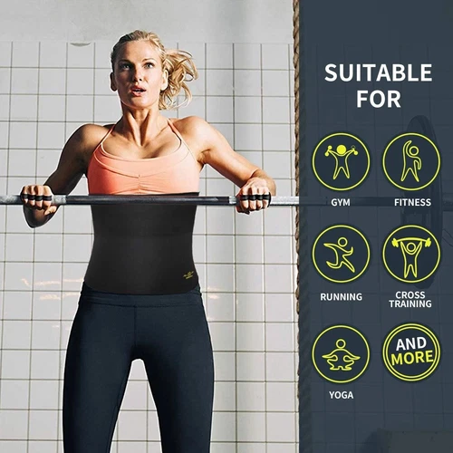 Tummy Belly Stomach Thermal Hot Sauna Sweat Waist Trimmer Fat Burner Wrap Belts - Bild 11 von 25