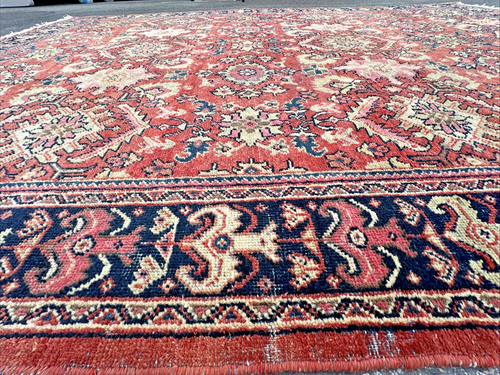 Auth: 1920's Antique Rug Exotic Mahall ART Beauty Mellow Salmon 7x10 NR