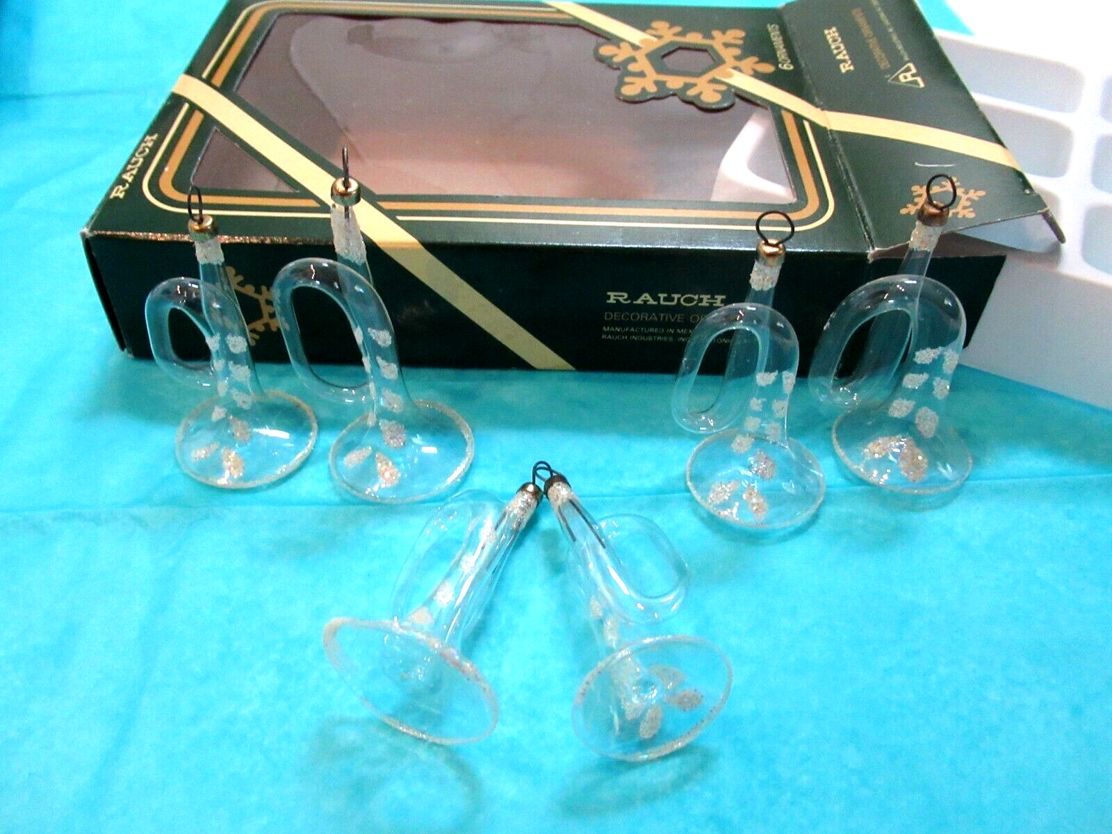 Vintage Rauch blown Glass Set of 6 Mini 2