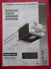 GARAGE DOOR OPENER SYSTEM MANUAL-AUTOMATIC TECHNOLOGY AUSTRALIA--FREE POSTAGE