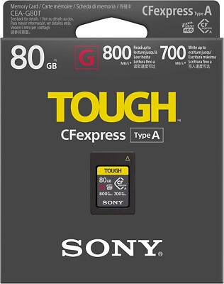 Sony 80GB TOUGH CFexpress Typ A Flash Speicherkarte CEA-G80T Angebot willkommen! Neu!